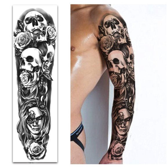 8 Sheets Temporary Tattoo, Tiny Waterproof Temporary Tattoos Realistic - Picture 4 of 8